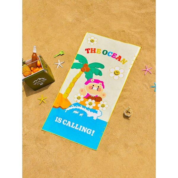 위글위글X카카오프렌즈 비치타월_춘식이