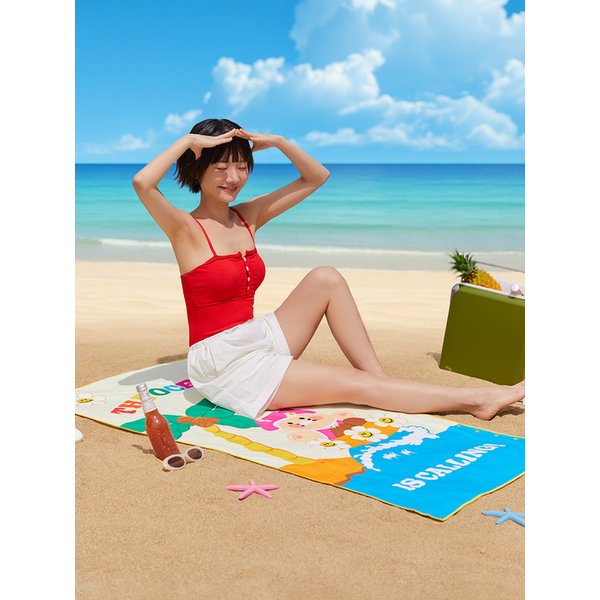 위글위글X카카오프렌즈 비치타월_춘식이