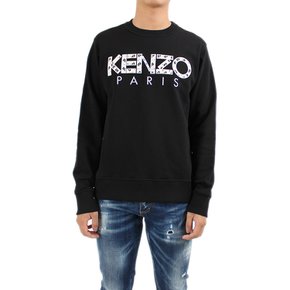 파리스 피시네트 로고 남성 맨투맨 FA55SW0004MD 블랙 KENZO Paris Fishnet sweatshirt