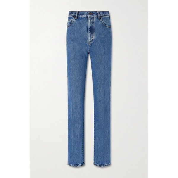 브룩 크롭 미드라이즈 슬림 레그 진 미드 데님 46376663162953728