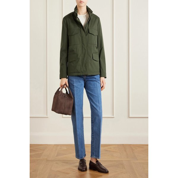 브룩 크롭 미드라이즈 슬림 레그 진 미드 데님 46376663162953728