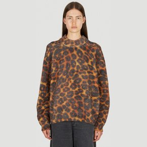 [해외배송] 메릴 로게 레오파드 프린트 스웨터 WF22K118 LEOPARD MERINO PRINT COGNAC MULTI