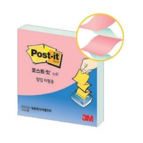 3M 포스트잇 팝업리필 KR330 벚꽃핑크/애플민트/(76 (WCB2982)