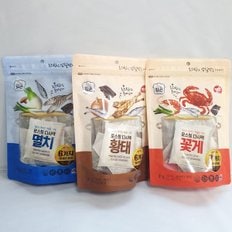 사조 로스팅 다시팩 멸치/황태/꽃게81g 택1