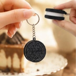 쿠키 과자 키홀더 키캡 클리커 1구 가방키링