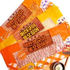 더주 결대로 찢어먹는 한마리 오징어 (맥반석/땅콩버터/매콤핫)100g x 2개