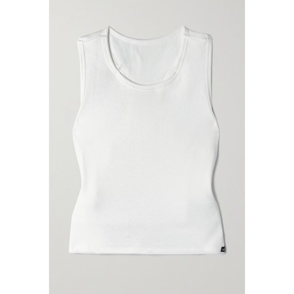 르 번스 루나 크롭 리브 스트레치 코튼 저지 탱크탑 43769801098599202