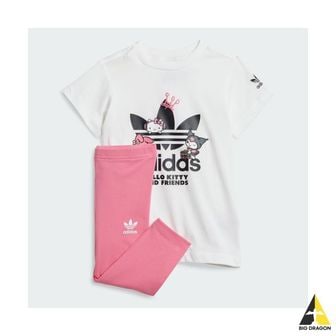 아디다스 adidas 아디다스 KIDS ADIDAS 오리지널스 x 헬로키티 티 드레스  레깅스 세트 IT7917