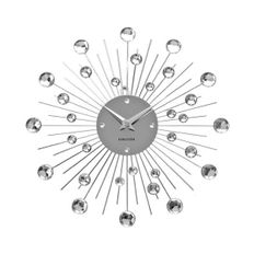  독일 칼슨 벽시계 인테리어시계 1324558 Elegant Designer Wall Clock Sunburst Crystal 30 cm