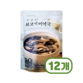 피코크 정갈한 쇠고기미역국 즉석조리식품 500g x 12개