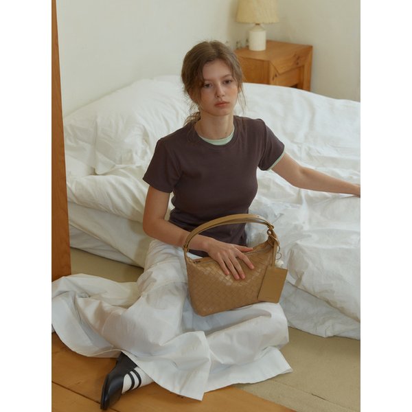 [단독]ANC WEAVING MESH MINI BAG_CAMEL