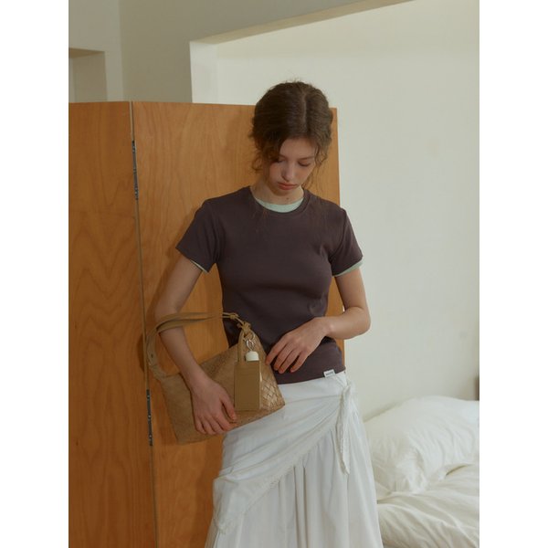 [단독]ANC WEAVING MESH MINI BAG_CAMEL