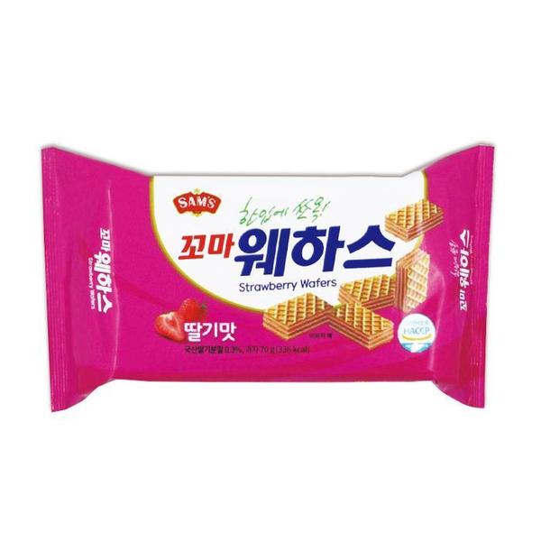 꼬마웨하스 딸기맛 70g 한입에 쏙(1)