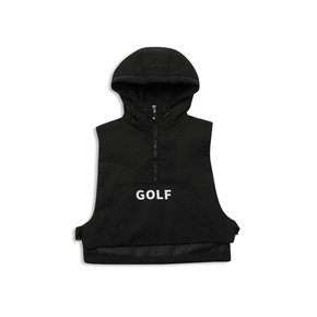 player hood vest black