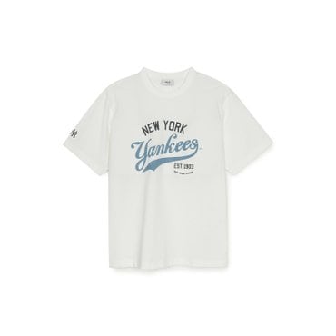 MLB 바시티 빈티지 그래픽 오버핏 기능성 반팔 티셔츠 (3ATSV0553-50IVS)