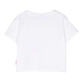 [해외배송] 아스페시 키즈 반팔 프린트 티셔츠 S23006TSM0126 0165 WHITE PINK