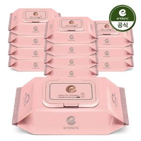 앙블랑 물티슈 63평량 세이프 인디핑크 휴대캡형 20매X12팩[36107649]