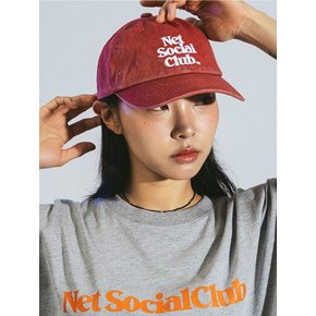 OG LOGO VINTAGE WASHED CAP (P.RED)