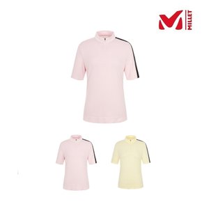 밀레 여성 여름 반팔 티셔츠LD 라브 집업 티셔츠 MXSUT554