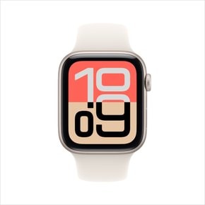 [픽업]애플워치 SE3&GPS 44mm 스타라이트 알루미늄 케이스스포츠 밴드 S/M MEHG4KH/A