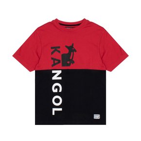 Rbw 컬러블록 반팔티셔츠 K90196 Red Black