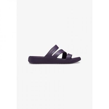 이스퀘어 5075422 Crocs GETAWAY STRAPPY - Mules dark iris