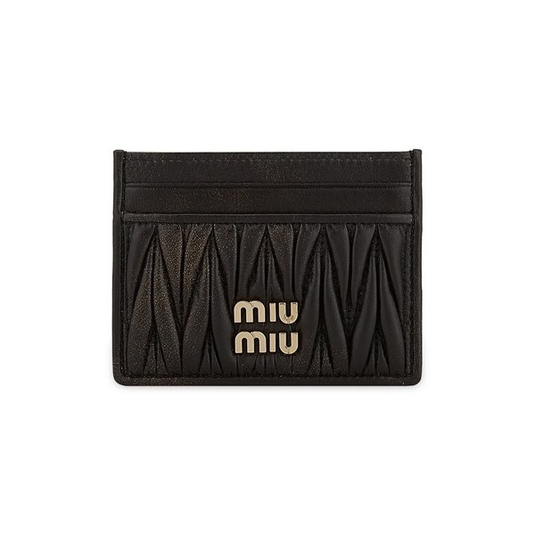 미우미우 여성 마테라쎄 나파 커피 카드지갑 5MC076 AF6Q F0201
