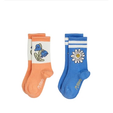 매직에디션 [MINI RODINI] (S)Flower 2-pack socks (2566010300)