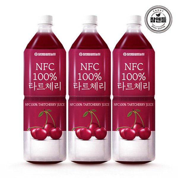 NFC착즙 타트체리주스 1L 3개