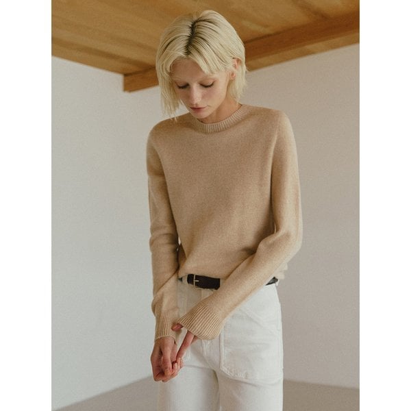 베이직 울100 라운드 니트 [10COL]