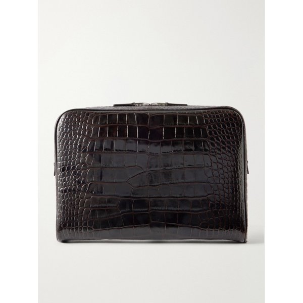 크록 엠보스드 가죽 파우치 46376663162998066