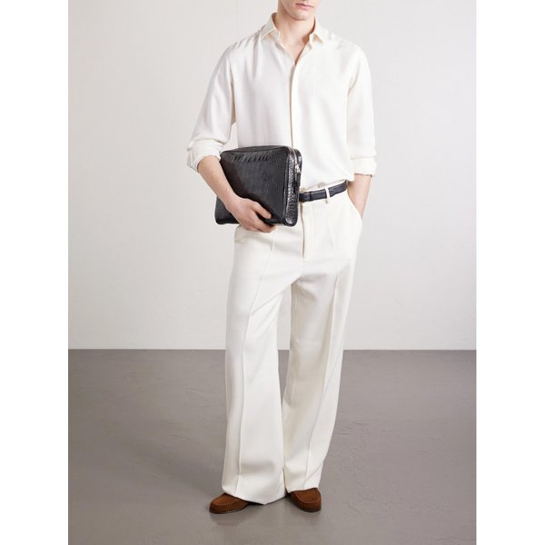 크록 엠보스드 가죽 파우치 46376663162998066