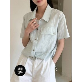 (패플단독)쿨 반팔 자켓 셔츠_YMSH26SS446