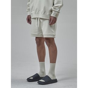 Rib Stitch Shorts_Ivory