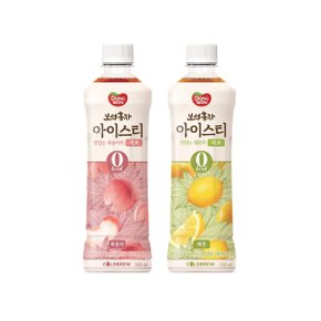 [동원] 보성홍차아이스티제로 복숭아 500ml 6페트 + 레몬 500ml 6페트 / 총 12페트