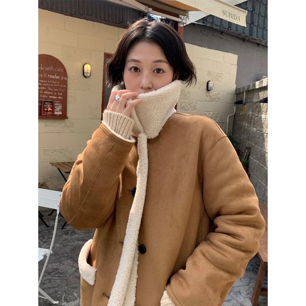 REVERSIBLE SUEDE MUSTANG_CAMEL