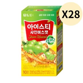 담터 제로 슈가 아이스티 샤인머스캣 대용량 10T X 28