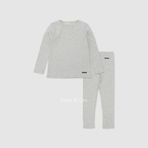제이든 피치 상하복 ㅡ 화이트멜란지