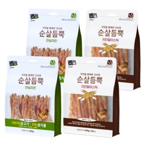  건강한 간식 순살듬뿍 300g (안심치킨 2개 + 치킨말이 2개) ( 합 4개 )