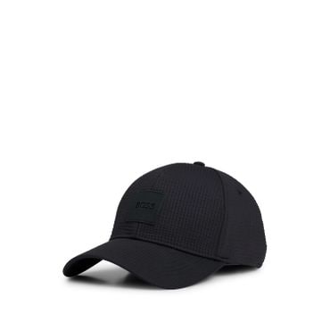 BOSS [SU25] 로고 패치 시어서커 캡 블랙(50539418001)