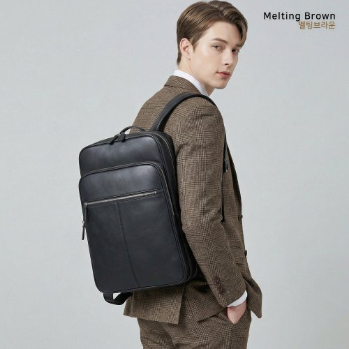 남성 비즈니스백팩 대학생가방 가죽 정장 백팩
