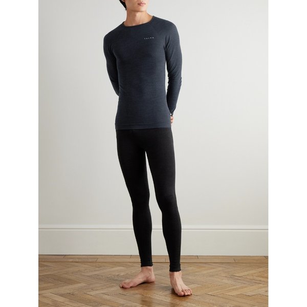 팔케 프린트 버진 울 블렌드 스키 베이스 레이어 46376663162992025