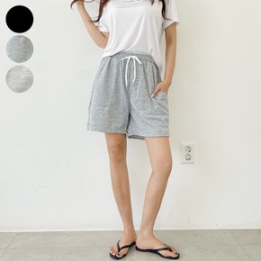 제이지컴퍼니 여성  밴딩 와이드 빅 포켓 반바지 팬츠 데일리 꾸안꾸룩! 커플 남녀공용