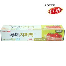 롯데 e-life 지퍼백 알뜰형 (특대) 30cmx35cm 20매