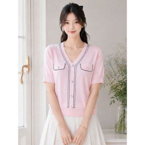 진주버튼 포인트 니트티셔츠 G4MKN009P _P363279979