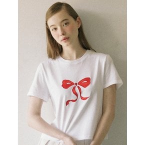 Satin Ribbon T-shirt - Red