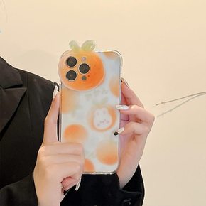 아이폰 13 12 11 pro max 프로 맥스 x xr xs 피치 오렌지 특이한 카메라보호 토끼 곰돌이 범퍼 젤리 케이스