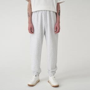 ESSENTIAL LOGO PRINTING SWEAT PANTS_MELANGE IVORY