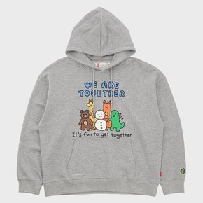 NNE TOGETHER HOODIE [MELANGE GREY]