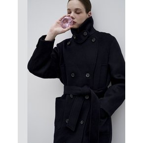 23FW Calla2 Collector Premium LoveElizabeth Merino wool Coat Navy